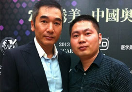 广州赢咖与明星合影