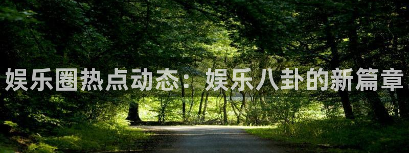 赢咖2登录地址：娱乐圈热点动态：娱乐八卦的新篇章
